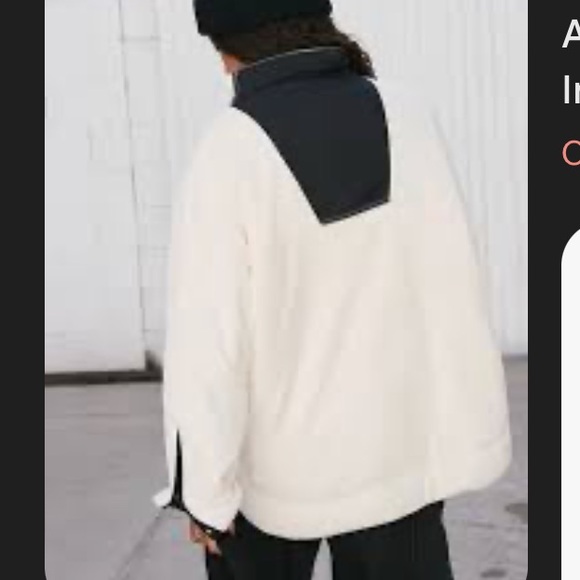 New Free people pullover fleece coat size S - Picture 7 of 7